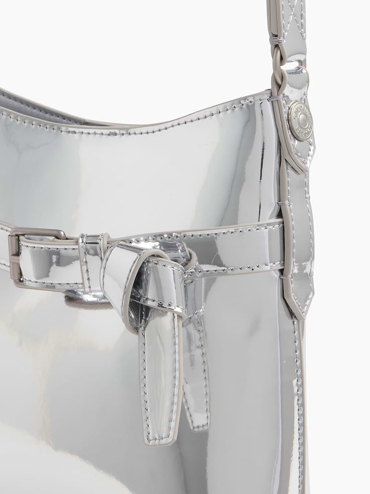 Image 6 of 7, Small Metallic Shoulder Bag