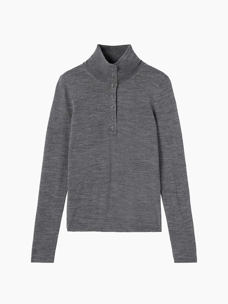 Image 7 of 8, Gap × Victoria Beckham Merino Turtleneck Sweater