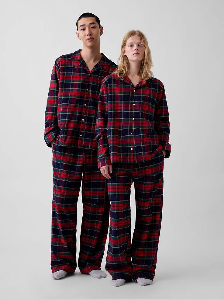 Image 5 of 6, Adult Softest Flannel PJ Shirt