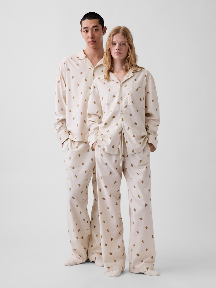 Image 5 of 8, Adult Softest Flannel PJ Shirt