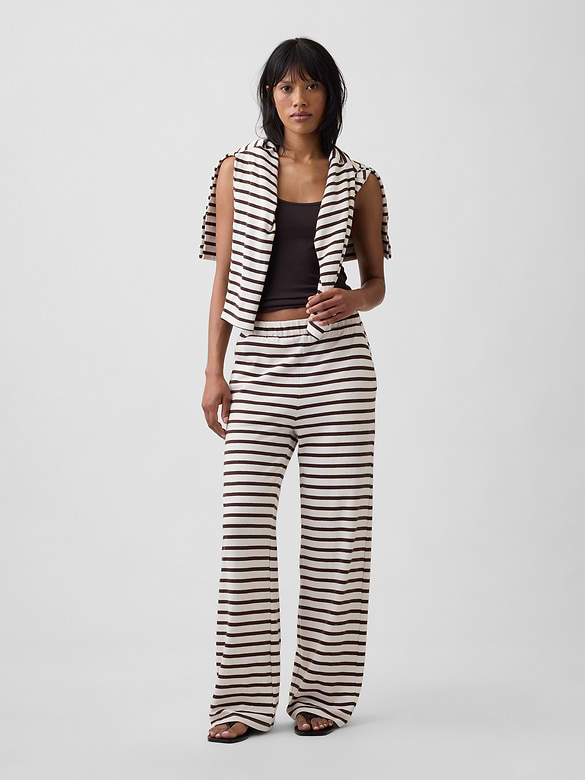 Stripe Pull-On Pants