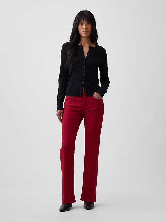 Mid Rise Boot Jeans
