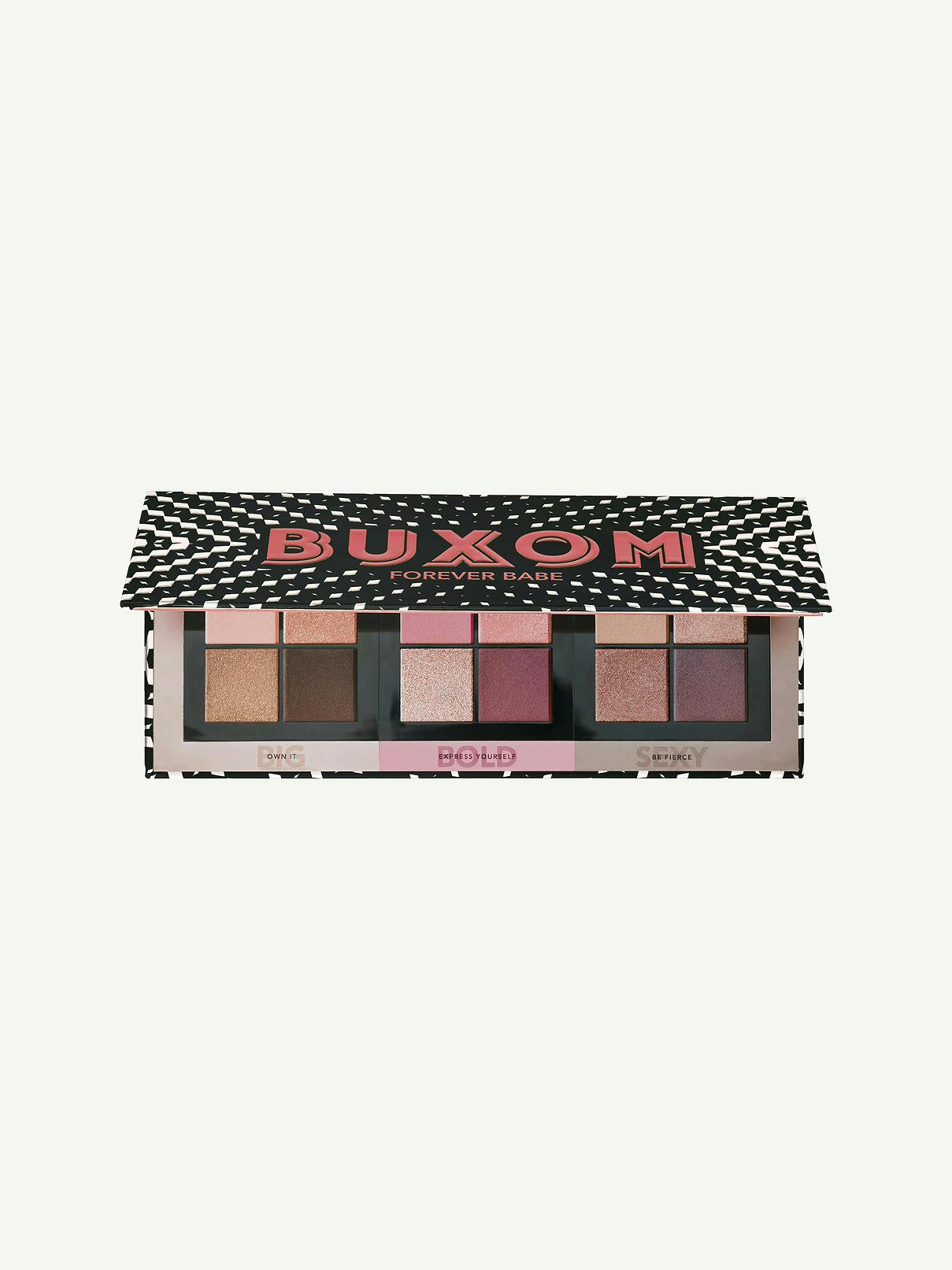 Image 1 of 6, they’ll be doing double-takes, this must-have eye palette features 3 curated quads with a range of versatile shades in matte, satin and shimmer finishes, richly pigmented, primer-infused formulas stay vibrant and color-true throughout the day, and can be used wet or dry to adjust the intensity and finish, follow each quad for effortless ready-to-wear looks—or mix and match to create your own unique sultry eye, BUXOM is 100% cruelty-free & made without parabens, mineral oil, petrolatum, primer-infused for long-lasting, color-true wear, high-pigment with rich color payoff, blends and layers effortlessly, use wet or dry to adjust intensity and finish, talc-free, vegan, Product #1201657