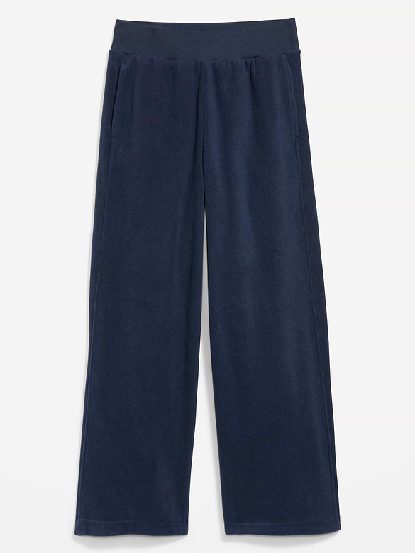 Extra High-Waisted Performance Fleece Wide-Leg Sweatpants
