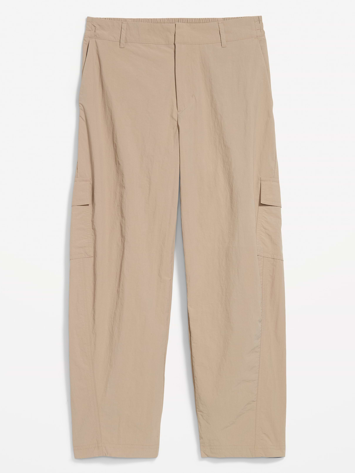 Image 1 of 2, elastic waistband, belt loops, diagonal front pockets, back welt pocket, side cargo pocket, Product #903715