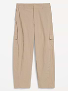 Image 1 of 2, elastic waistband, belt loops, diagonal front pockets, back welt pocket, side cargo pocket, Product #903715