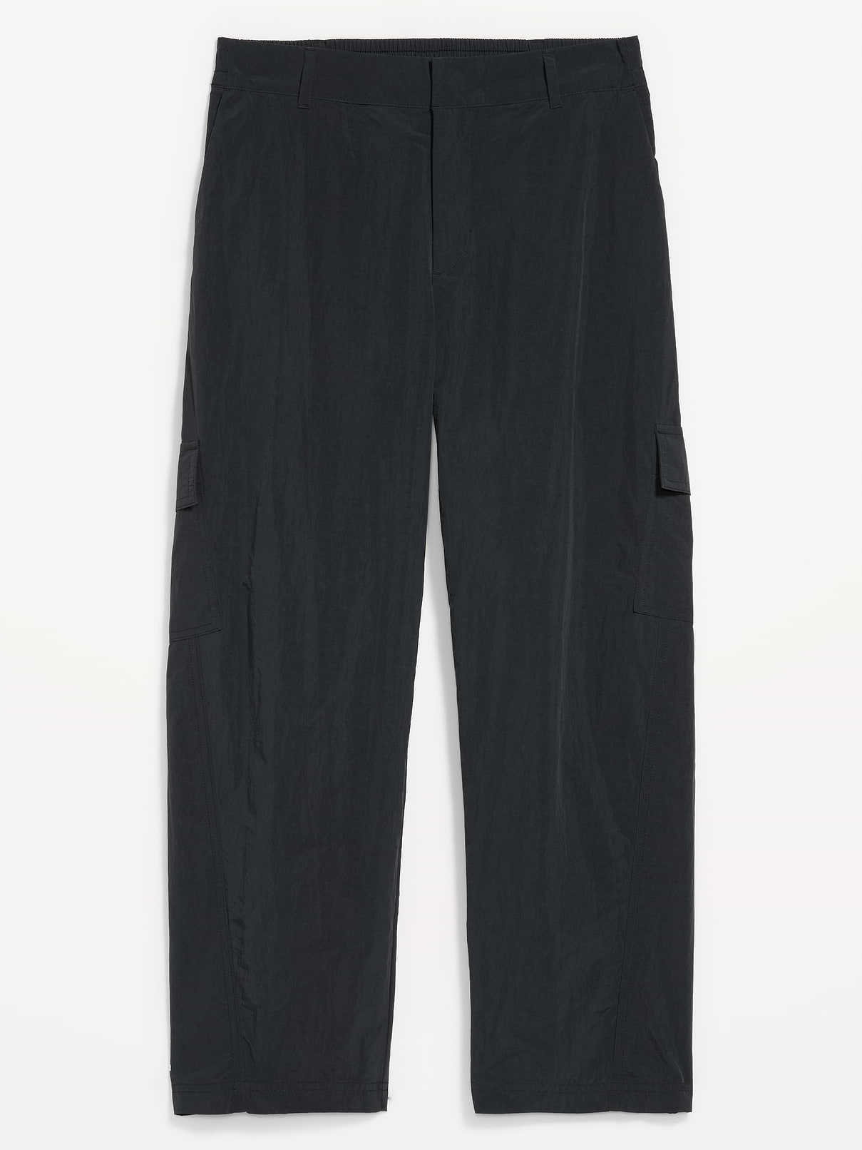 Image 1 of 2, elastic waistband, belt loops, diagonal front pockets, back welt pocket, side cargo pocket, Product #903715