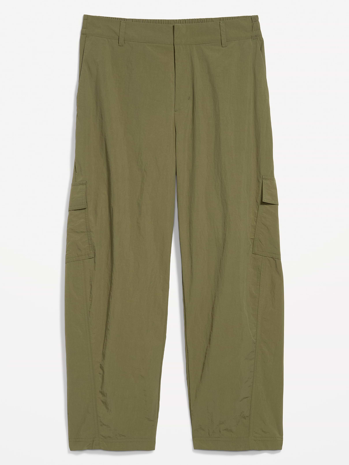 Image 1 of 2, elastic waistband, belt loops, diagonal front pockets, back welt pocket, side cargo pocket, Product #903715
