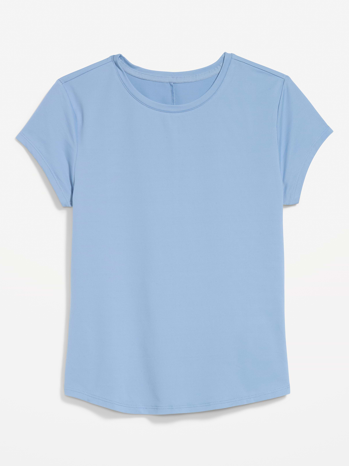 Image 1 of 2, Make your moves in Old Navy Sport's StudioSmooth: A buttery soft, breathable fabric with a barely there feel., crew neck, cap sleeves, sweat-wicking, Product #861288