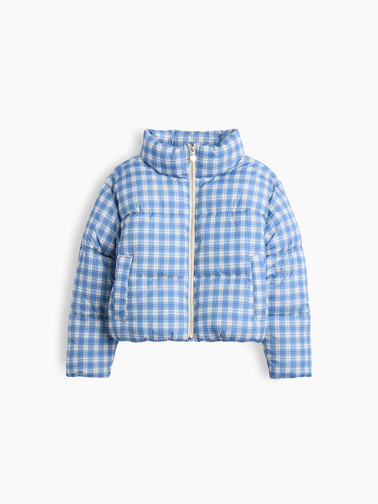 Image 2 of 5, Kids Recycled Mockneck Puffer Jacket