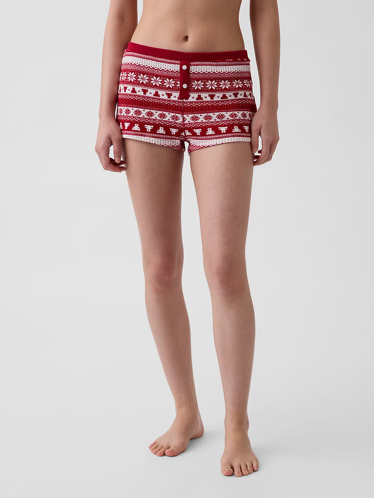 Image 2 of 6, Waffle PJ Shorts