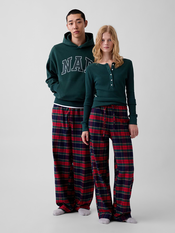 Image 2 of 8, Adult Softest Flannel PJ Pants