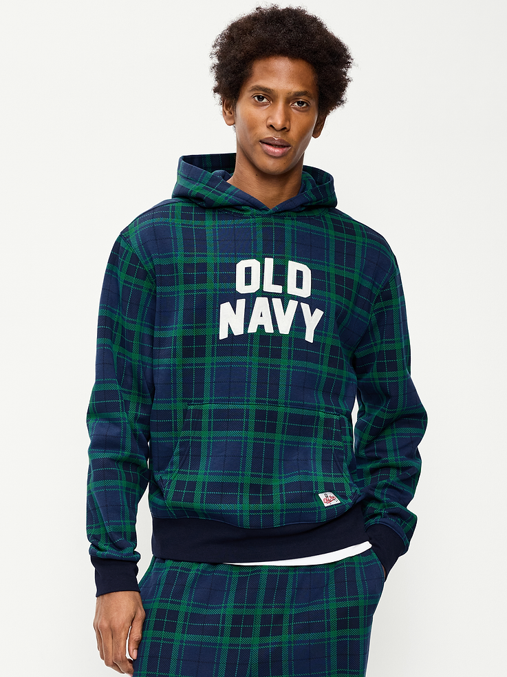 Image 1 of 4, built-in hood, long sleeves, logo graphic, kangaroo pocket, rib-knit trim, Product #1186687