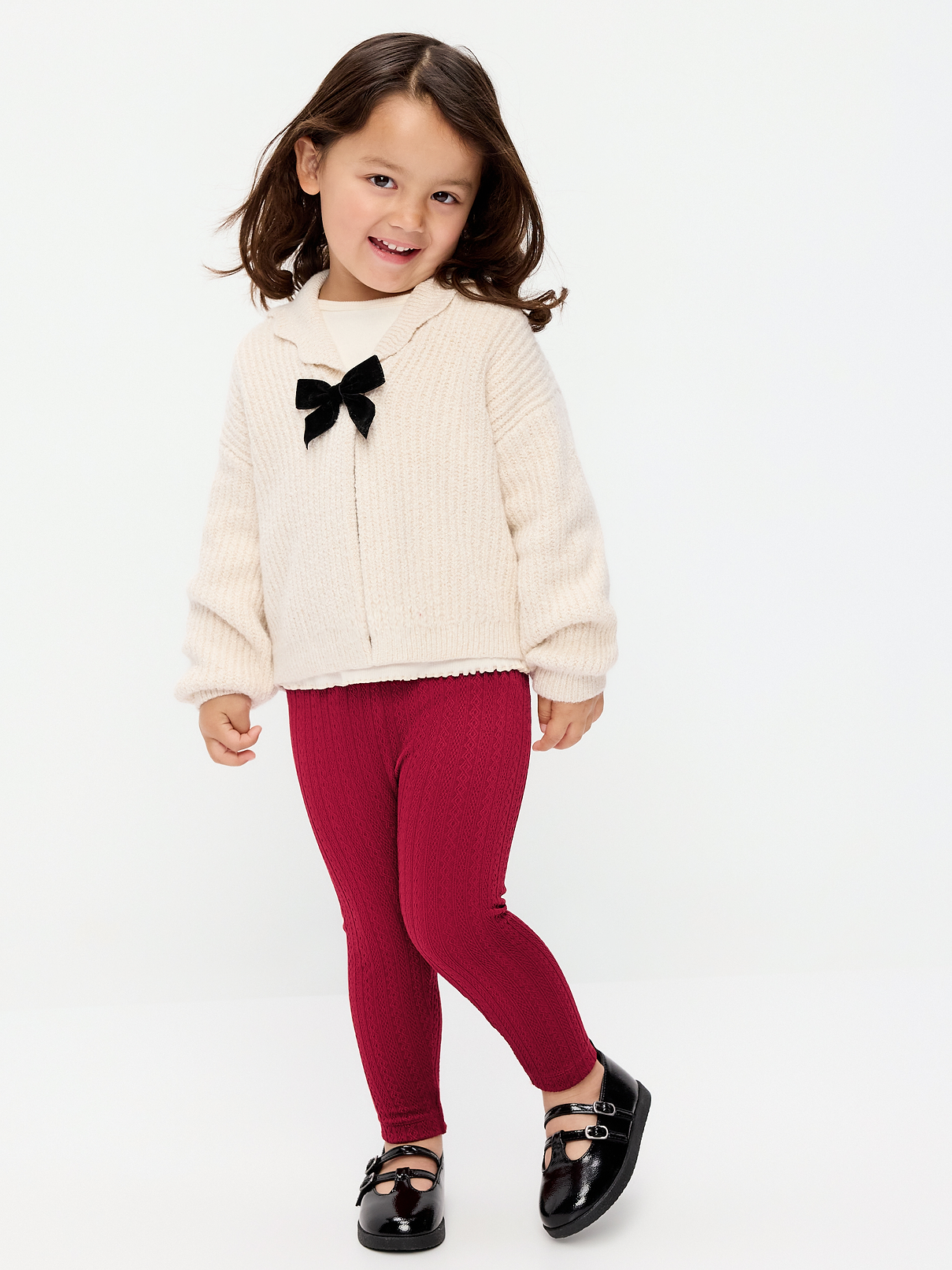Image 1 of 3, elasticized waistband, cable knit pattern, Product #1184902
