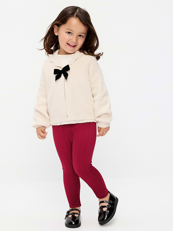 Cable-Knit Leggings for Toddler Girls
