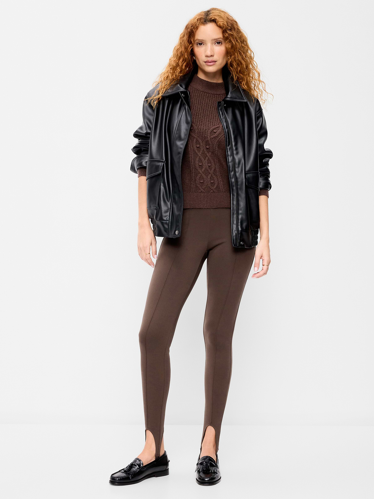 High-Waisted Stirrup Leggings for Women