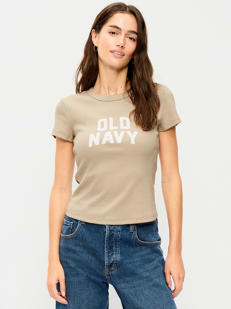 Image 1 of 7, A skimming fit that hugs your bod just right., crew neck, short sleeves, Product #1186810