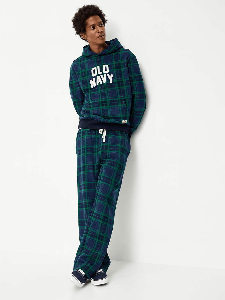 Image 3 of 4, Plaid Logo Graphic Pullover Hoodie