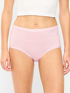 Image 2 of 3, High-Waisted Everyday Brief Cotton Underwear 6-Pack