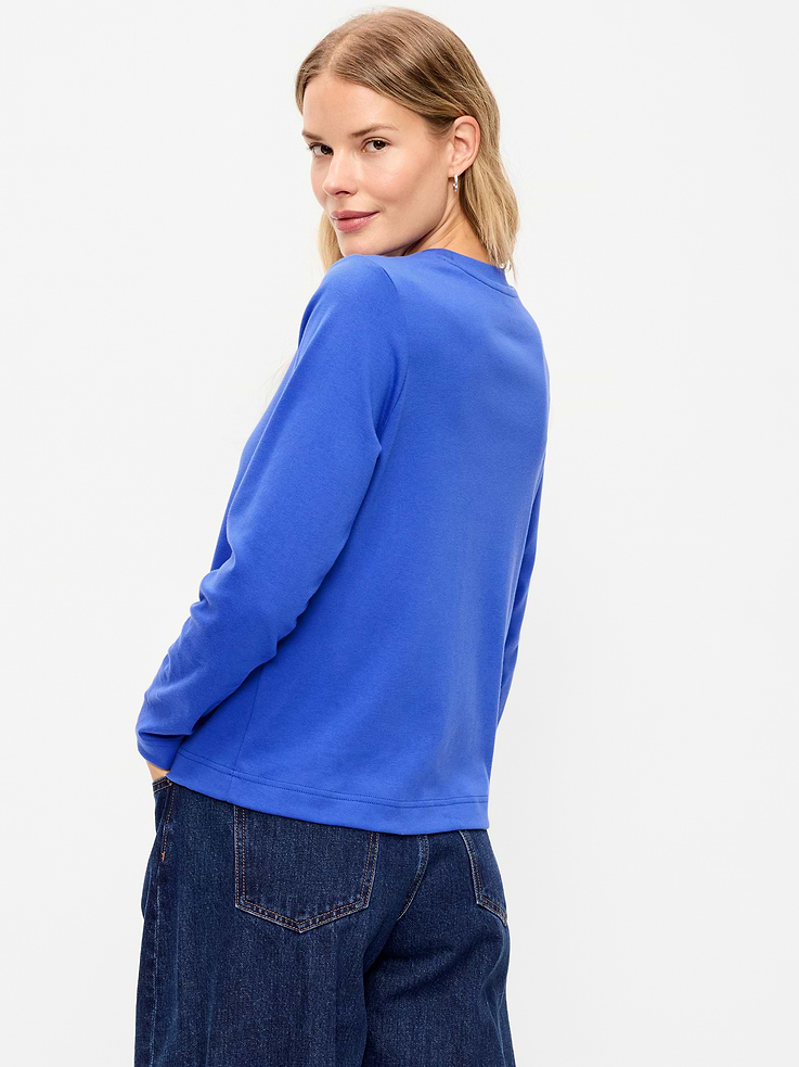 Image 2 of 6, Heavyweight Long-Sleeve Crew-Neck T-Shirt