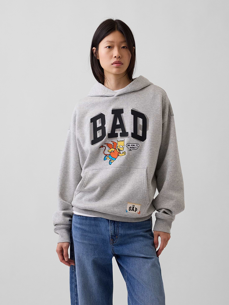 Image 4 of 9, Adult The Simpsons VintageSoft Hoodie