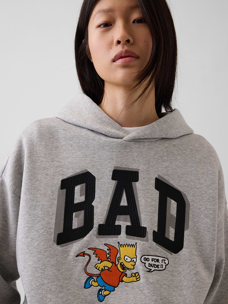 Image 5 of 9, Adult The Simpsons VintageSoft Hoodie