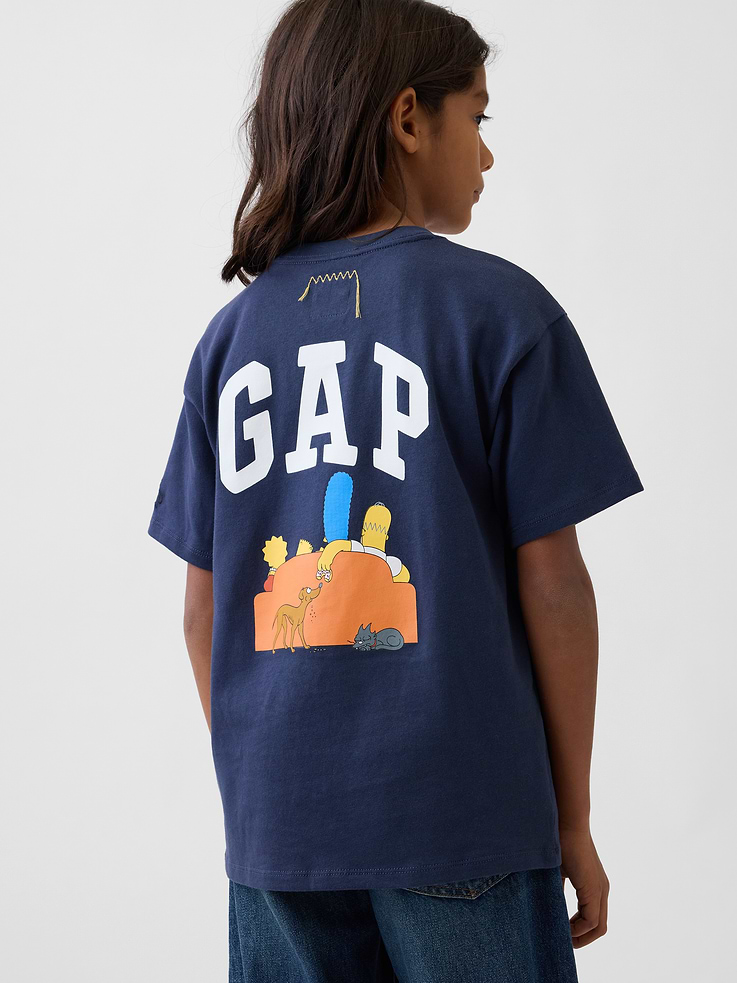 Image 2 of 7, Kids The Simpsons FAM Logo T-Shirt
