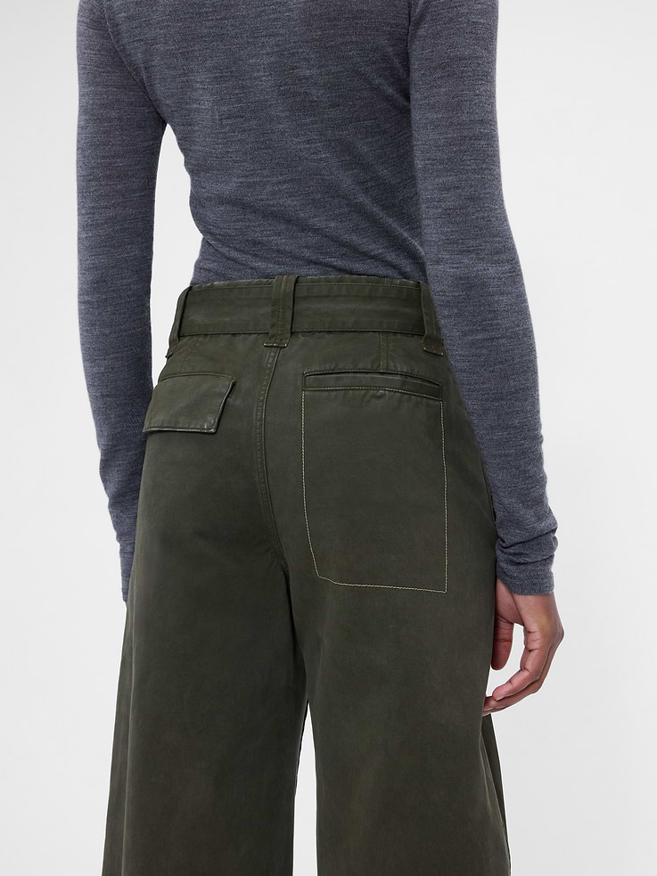 Image 6 of 10, Gap × Victoria Beckham High Rise Utility Pants