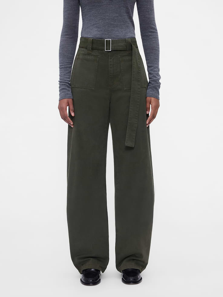 Image 2 of 10, Gap × Victoria Beckham High Rise Utility Pants