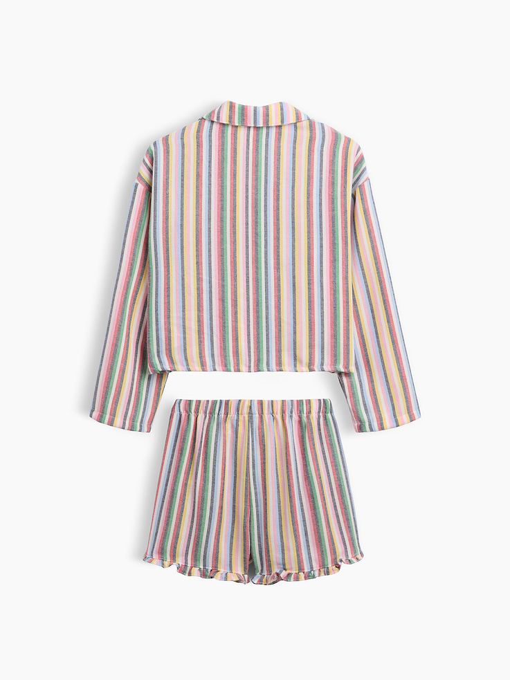 Image 2 of 4, Kids Recycled Flannel PJ Short Set