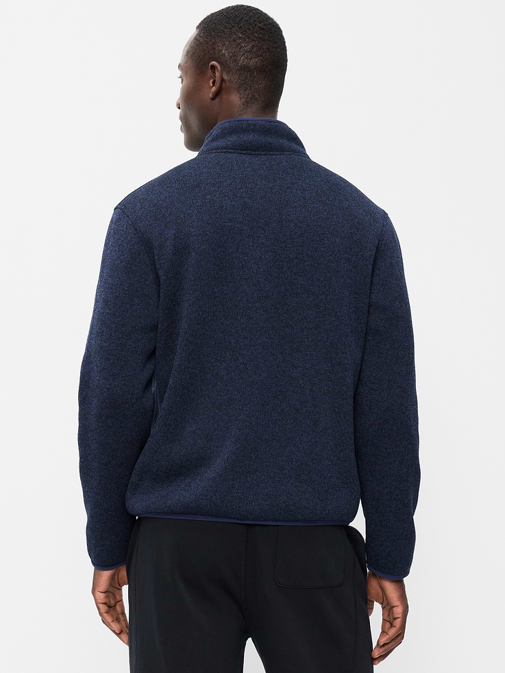 Image 2 of 4, Sweater Fleece Sherpa-Lined Full-Zip Jacket