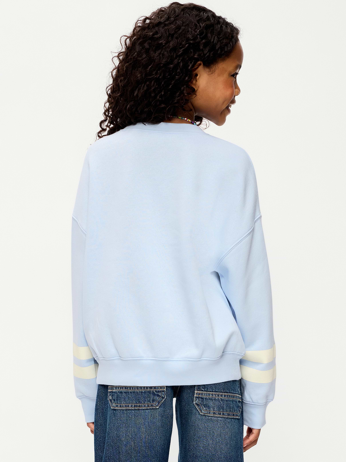 Image 2 of 4, Oversized Long-Sleeve Tunic Sweatshirt for Girls