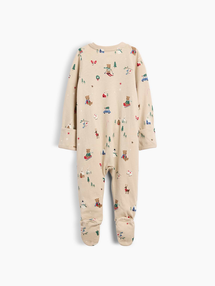Image 2 of 2, Baby Organic Cotton Footed One-Piece