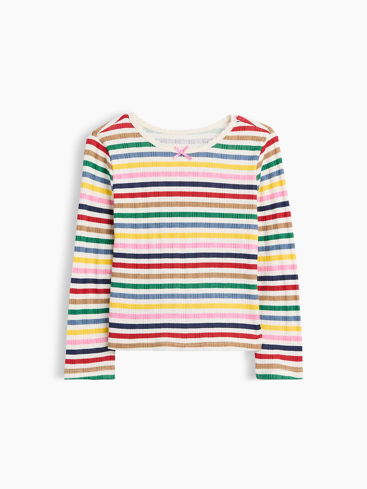 Image 2 of 4, Baby & Toddler Pointelle Rib T-Shirt
