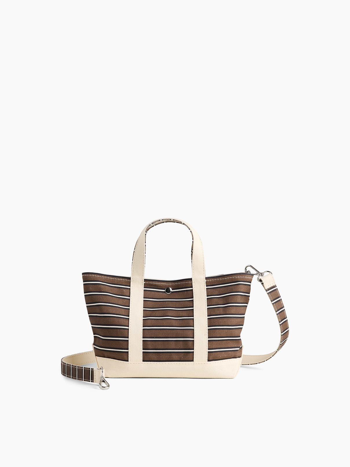Image 3 of 3, Gap Logo Striped Canvas Mini Tote