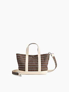 Image 3 of 3, Gap Logo Striped Canvas Mini Tote