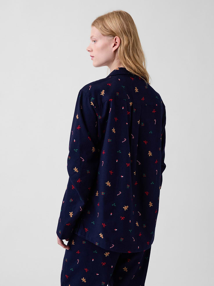 Image 4 of 8, Adult Softest Flannel PJ Shirt