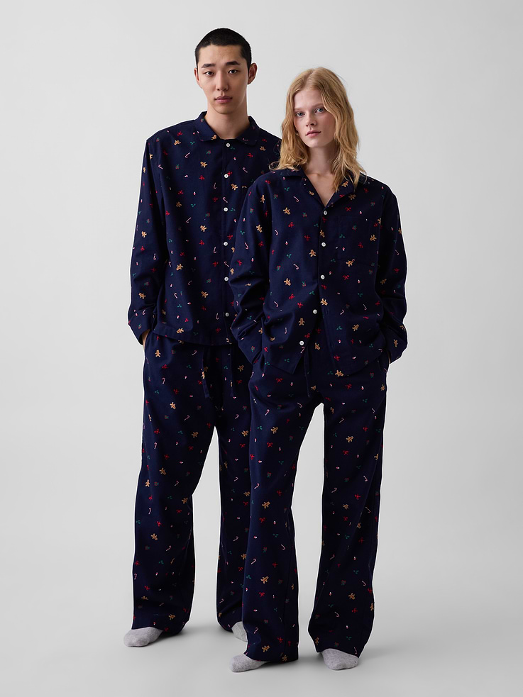 Image 5 of 8, Adult Softest Flannel PJ Shirt