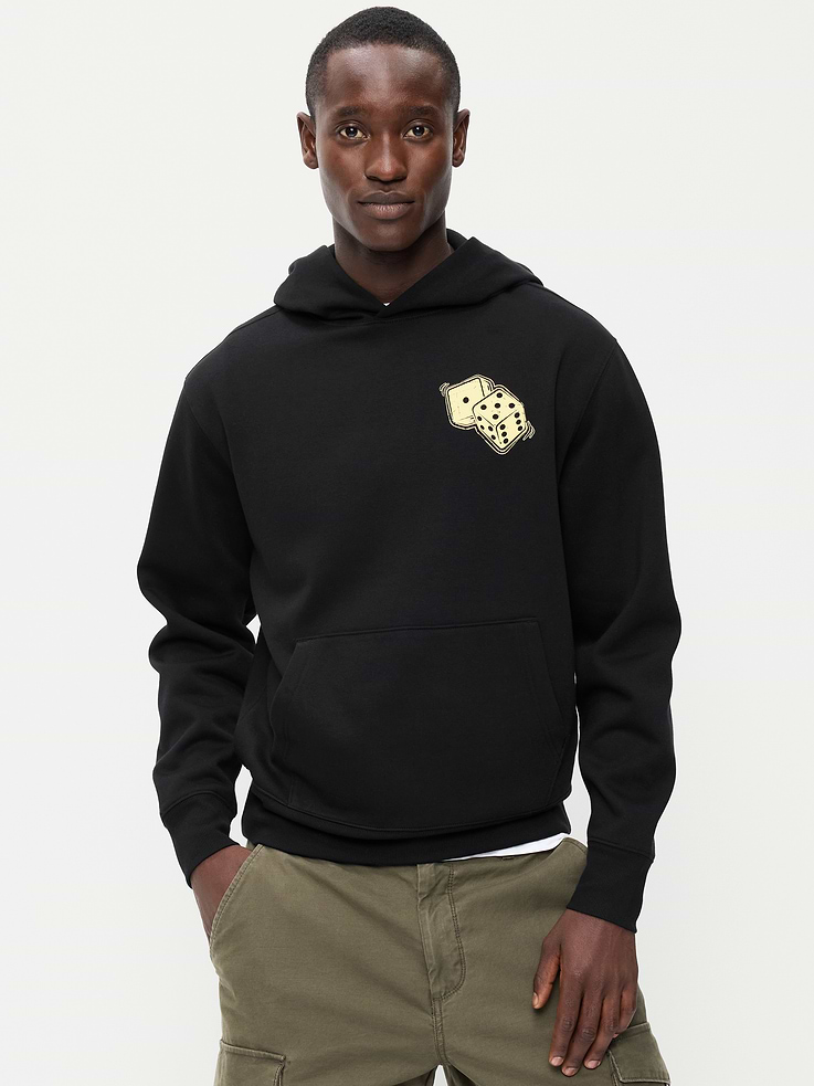 Image 1 of 4, built-in hood, long sleeves, licensed graphic at front and back, kangaroo pocket, rib-knit trim, © 2026 Hasbro. All rights reserved., Product #1182204