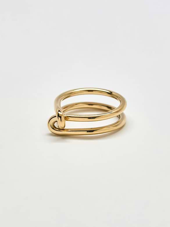 Admiral Row Gold Double Knot Ring