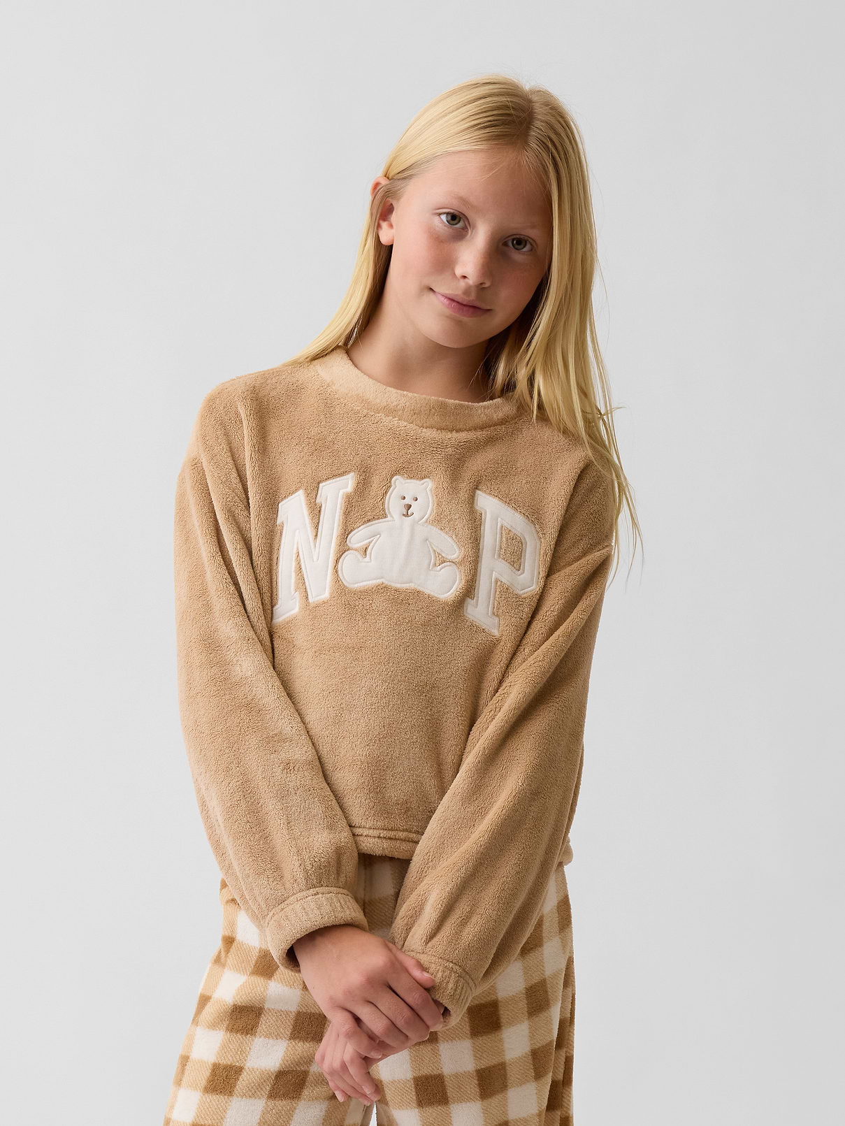 Kids Cozy NAP Logo PJ Top