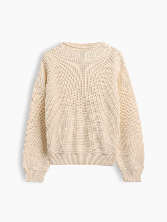 100% Cotton Oversized Rollneck Sweater