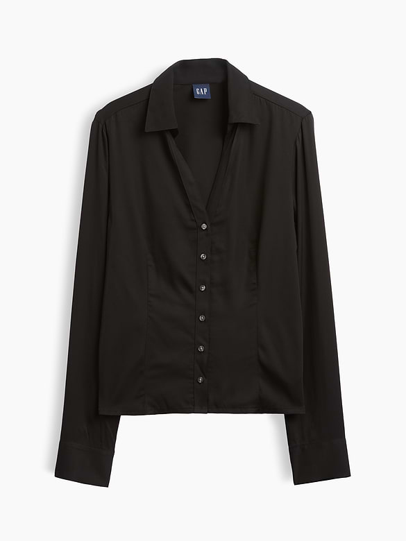 Satin Fitted Shirt