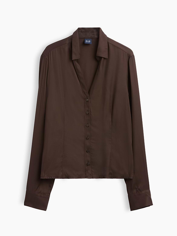Satin Fitted Shirt