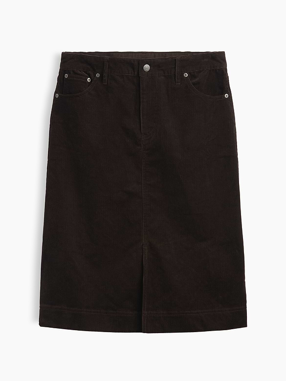 Corduroy Knee-Length Skirt
