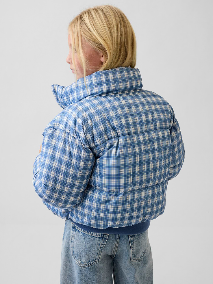 Image 3 of 5, Kids Recycled Mockneck Puffer Jacket