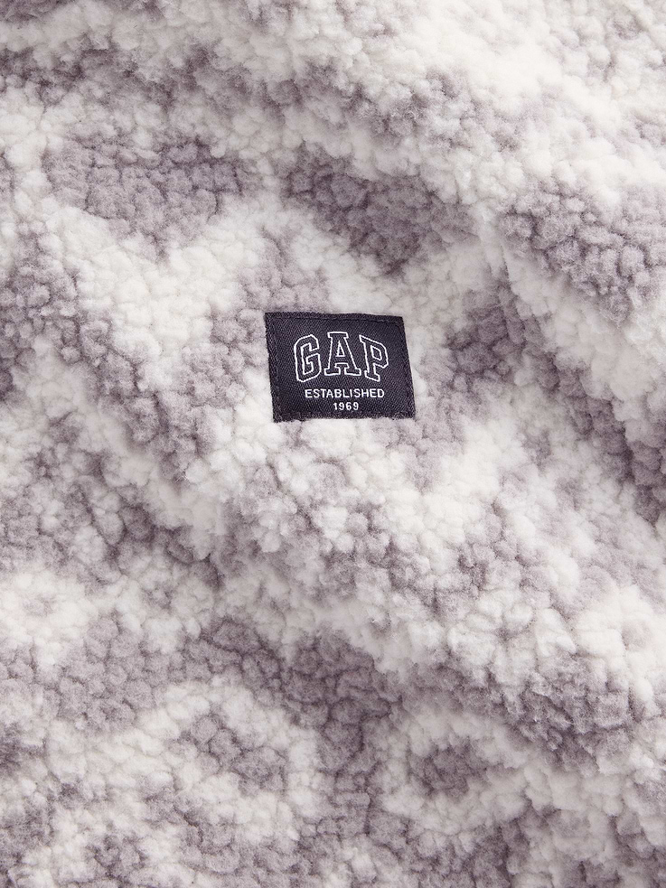 Image 4 of 5, Kids Sherpa Quarter-Zip Pullover