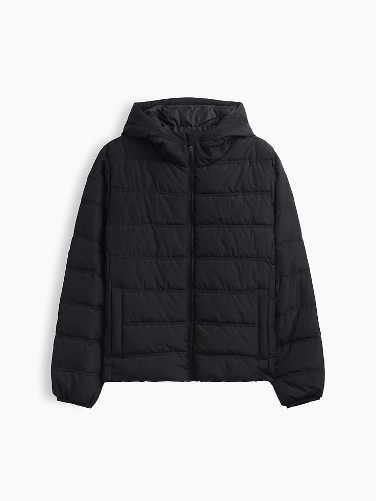 Image 5 of 5, Relaxed Hooded Puffer Jacket