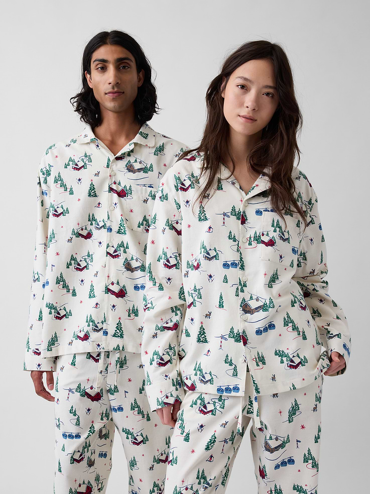 Image 2 of 6, Adult Softest Flannel PJ Shirt