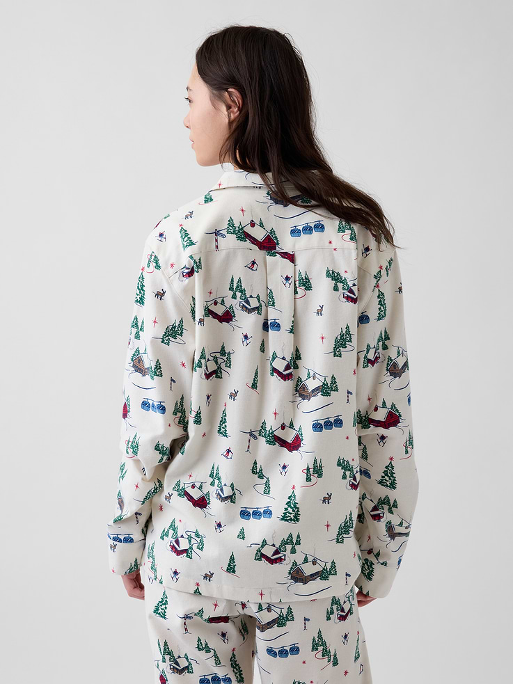 Image 4 of 6, Adult Softest Flannel PJ Shirt